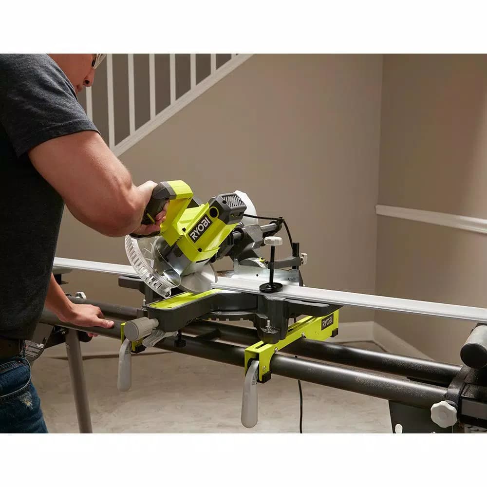 RYOBI 7-1/4 in. Compound Sliding Miter Saw, 10 Amp, 5350 rpm