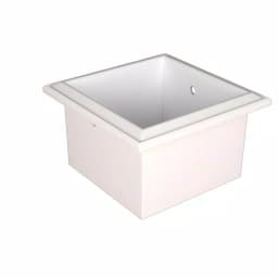 Unbranded Bradford Recessed Toilet Paper Holder, White Plastic, Space-Saving Design thumbnail 3