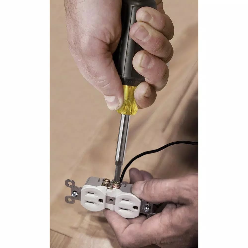 Klein Tools 11-in-1 Multi Bit Screwdriver & Nut Driver with Cushion Grip Handle
