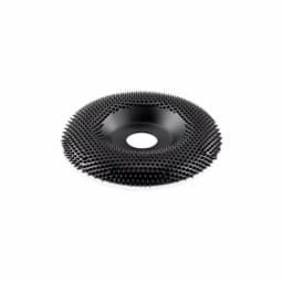 Kutzall 4-1/2 in. Extreme Shaping Dish Wheel, 7/8 in. Bore, Very Coarse Tungsten Carbide Teeth thumbnail 1