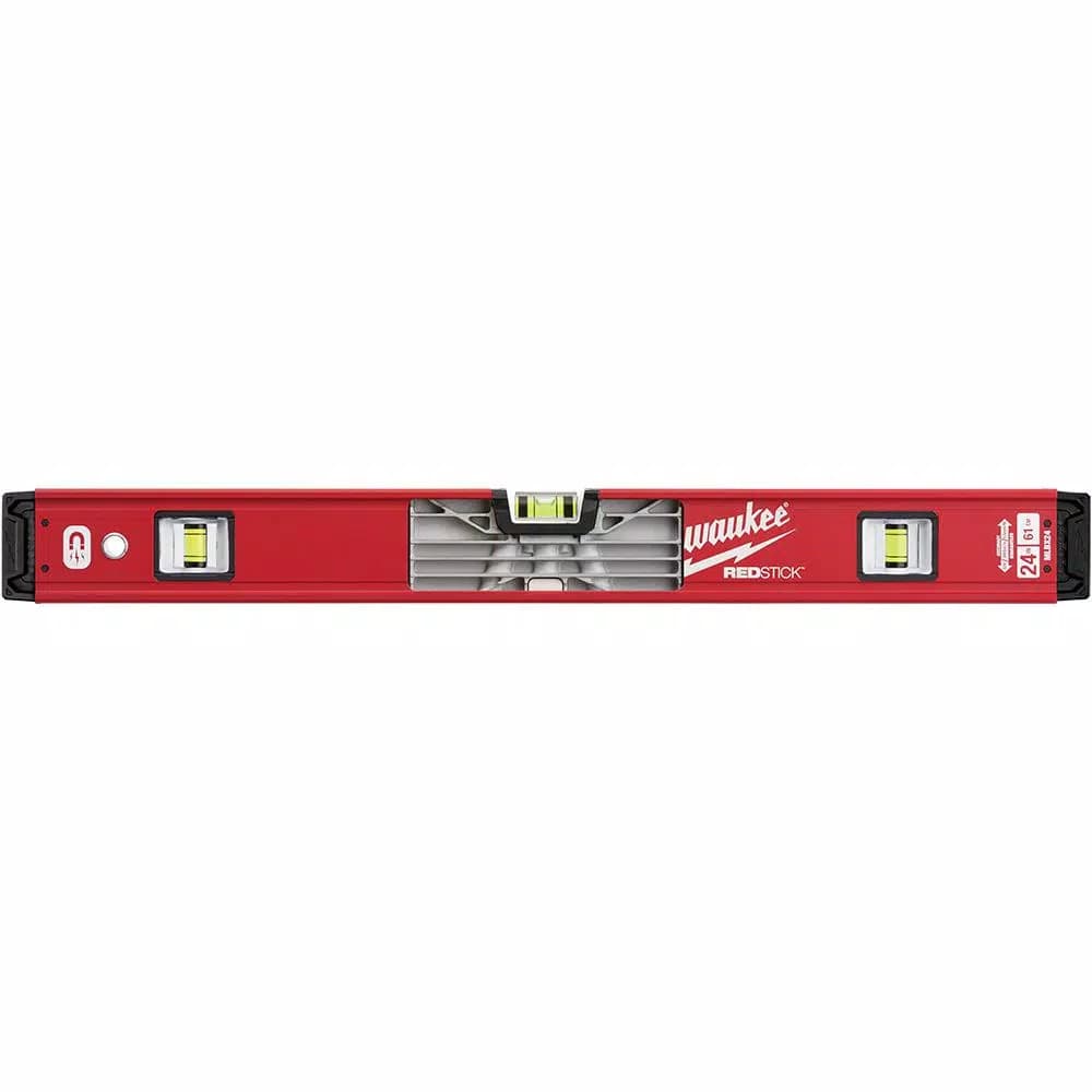 Milwaukee REDSTICK Compact Box Level Set, 24 in. and 48 in.