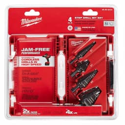Milwaukee Black Oxide Step Drill Bit Set, 4-Piece thumbnail 11