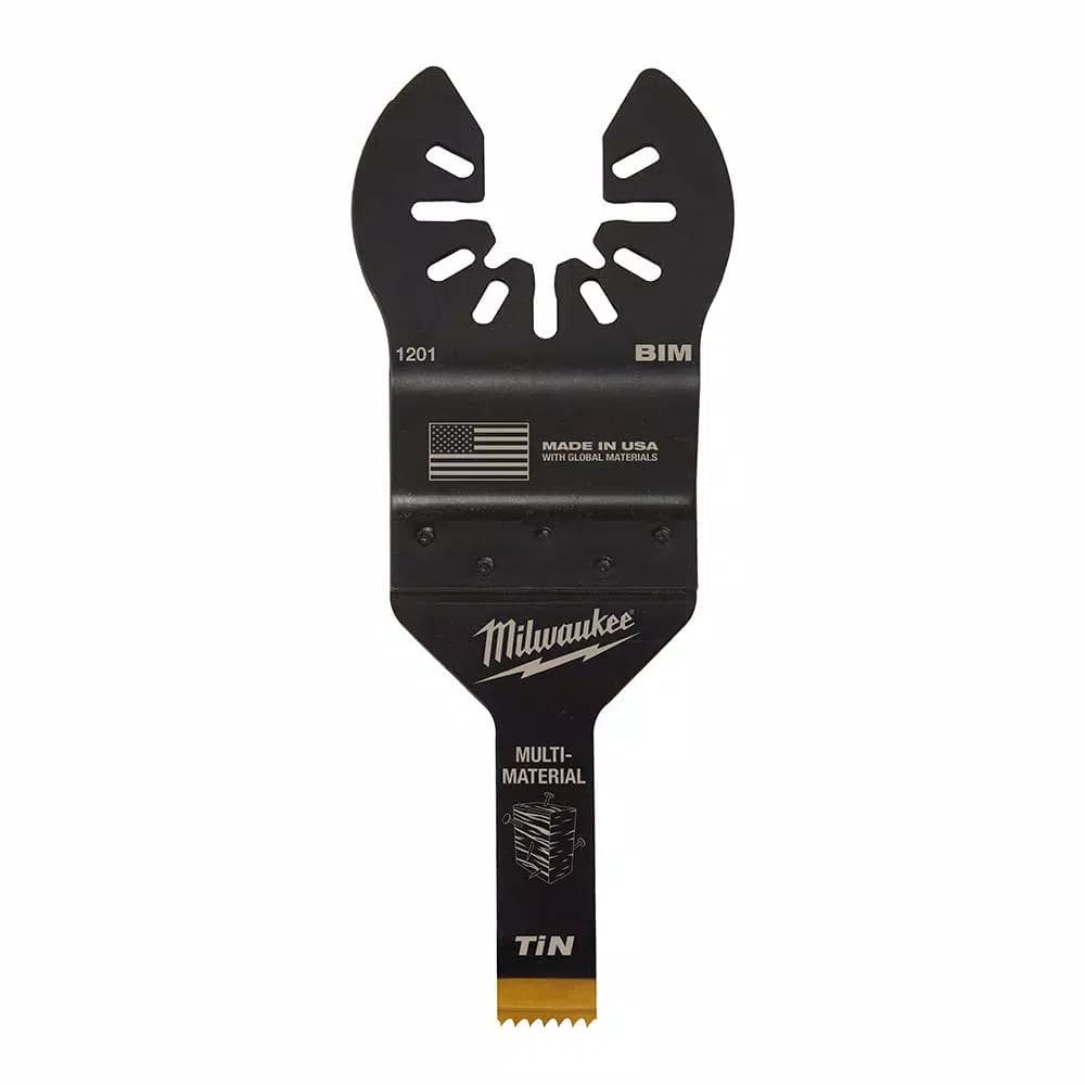 Milwaukee OPEN-LOK 3/8 in. Titanium Bi-Metal Universal Oscillating Multi-Tool Blade