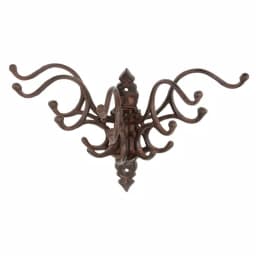 3R Studios Fountain Cast Iron Wall Hooks - Rustic 15-Hook Organizer thumbnail 2