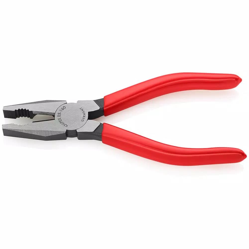 KNIPEX 6-1/4 in. Combination Pliers, Induction Hardened Steel, VDE Tested