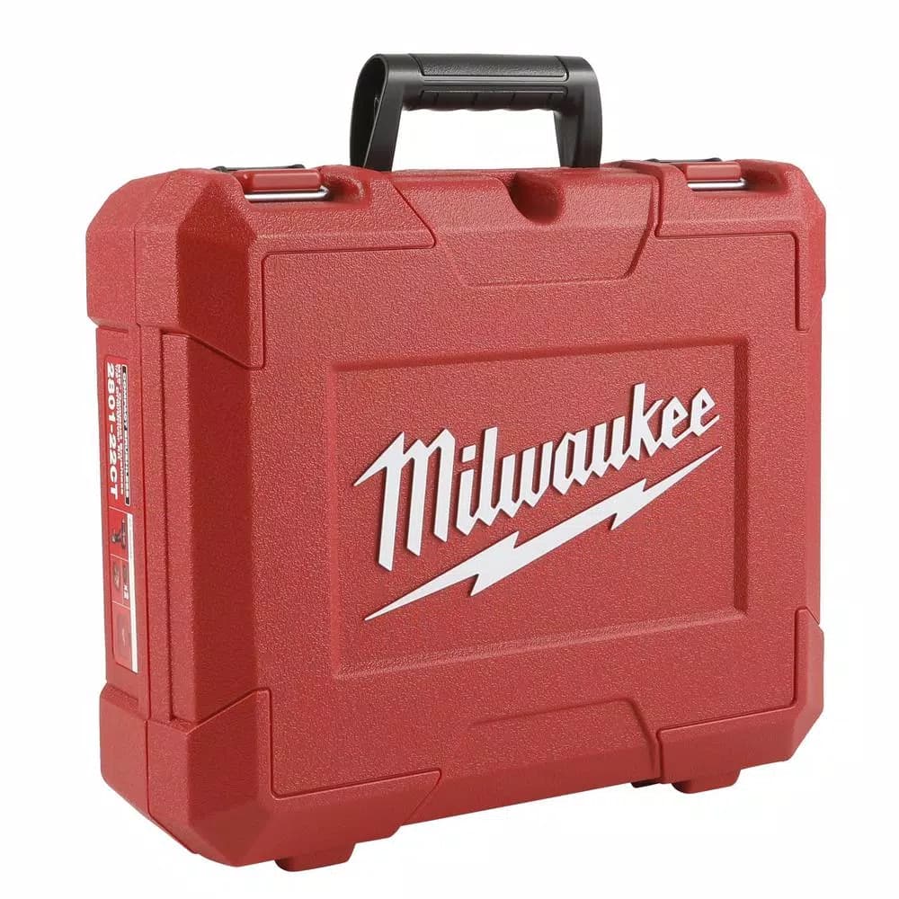 Milwaukee M18 1/2 in. Compact Brushless Cordless Drill/Driver Kit with (2) 2.0 Ah Batteries, Charger and Case
