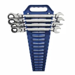 GEARWRENCH Flex-Head Ratcheting Combination Wrench Set, 4-Piece Metric thumbnail 1