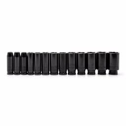 Husky 1/2 in. Drive SAE Deep Impact Socket Set, 13-Piece thumbnail 1