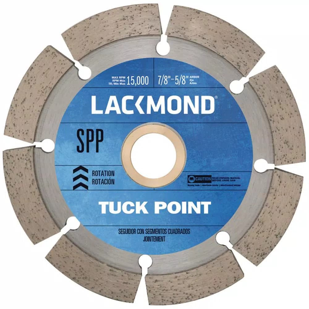 Lackmond 4.5 in. Tuck Pointing Diamond Blade with 7/8-5/8 Arbor Bushing for Mortar and Grout