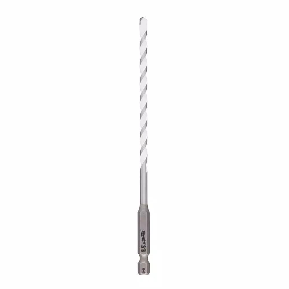 Milwaukee SHOCKWAVE 3/16 in. Carbide Multi-Material Drill Bit, 1/4 in. Hex Shank