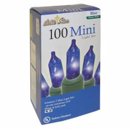 Brite Star 2-Pack Blue Mini Light String Set with Green Wire, 100 Lights per Strand, 22.4 ft Each thumbnail 2
