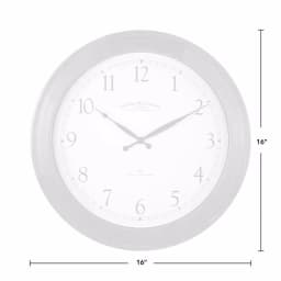 FirsTime 16 in. Walnut Wood Garrison Wall Clock thumbnail 4
