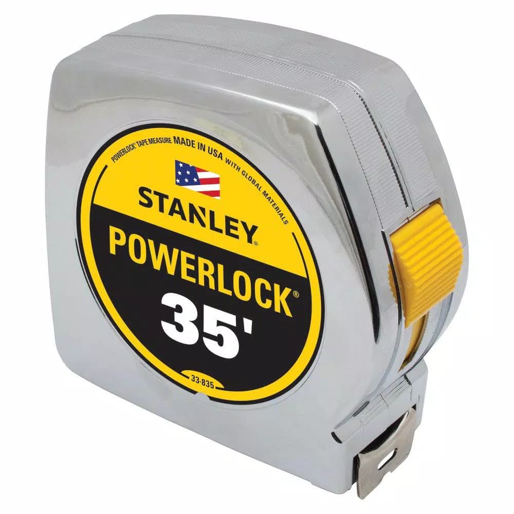 STANLEY PowerLock 35 ft. Tape Measure with Tru-Zero Hook