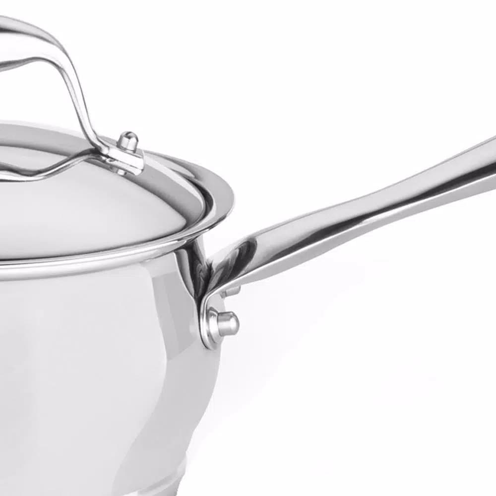 BergHOFF Essentials Zeno 2.1 Qt. Stainless Steel Sauce Pan with Glass Lid