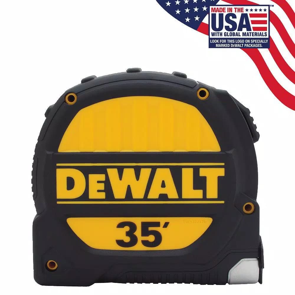 DEWALT 35 ft. x 1-1/4 in. Heavy-Duty Framing Tape Measure with Reinforced ABS Housing