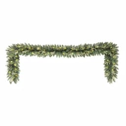 Home Accents Holiday Home Holiday Accents 9 ft. Mayfield Pre-lit LED Artificial Balsam Fir Garland with 50 Warm White Micro Dot Lights thumbnail 3
