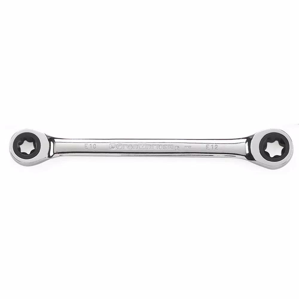 GearWrench 4-Piece E-Torx Ratcheting Double Box-End Wrench Set
