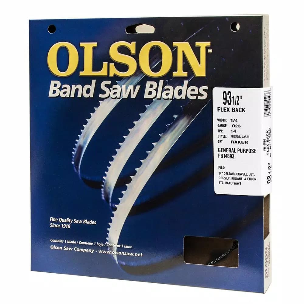 Olson Saw 93-1/2 in. High Carbon Steel 4-TPI Band Saw Blade, 3/8 in. Width