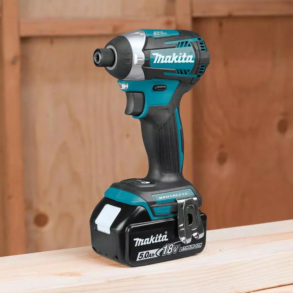 Makita 18V LXT Brushless 7-Piece Combo Kit with 5.0 Ah Batteries and Rapid Optimum Charger