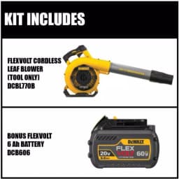 DEWALT 60V MAX Cordless FLEXVOLT Handheld Leaf Blower with (1) 3.0Ah Battery thumbnail 3