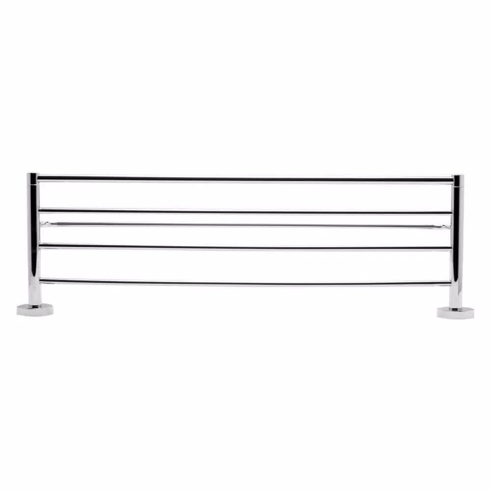ALFI BRAND 25.75 in. Modern Wall Mount Towel Rack with Shelf, Polished Chrome