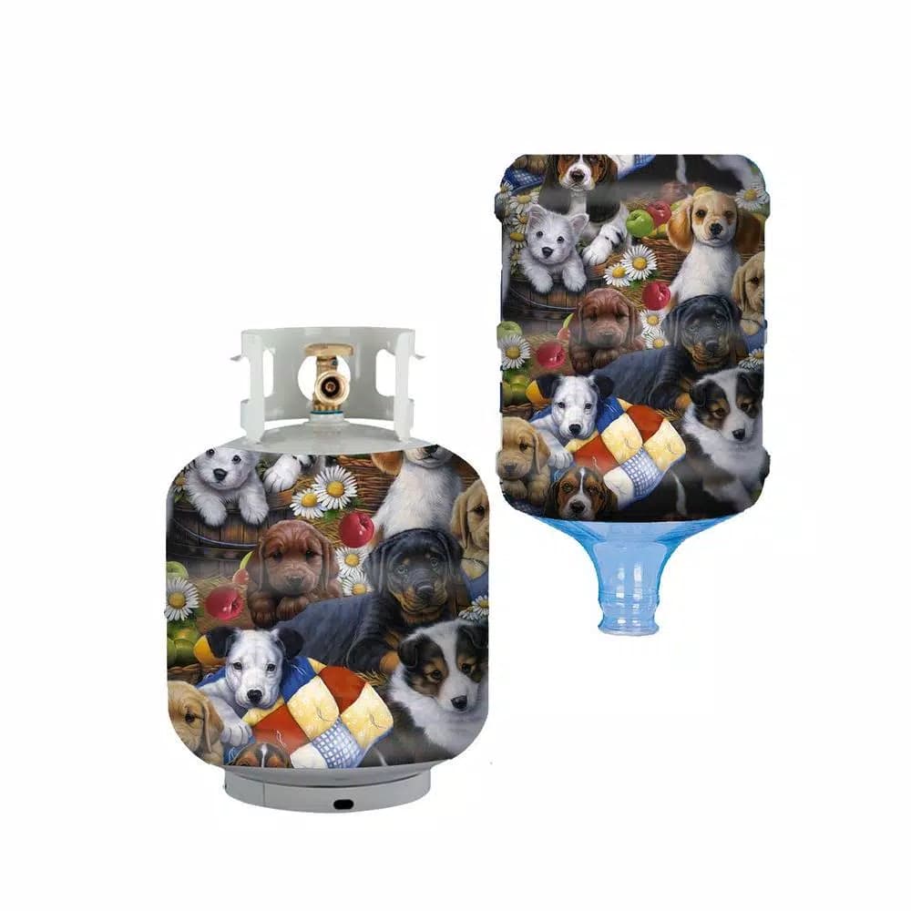 Unbranded Puppy 5 Gallon Water Cooler and Propane Tank Cover - Officially Licensed Sports Team