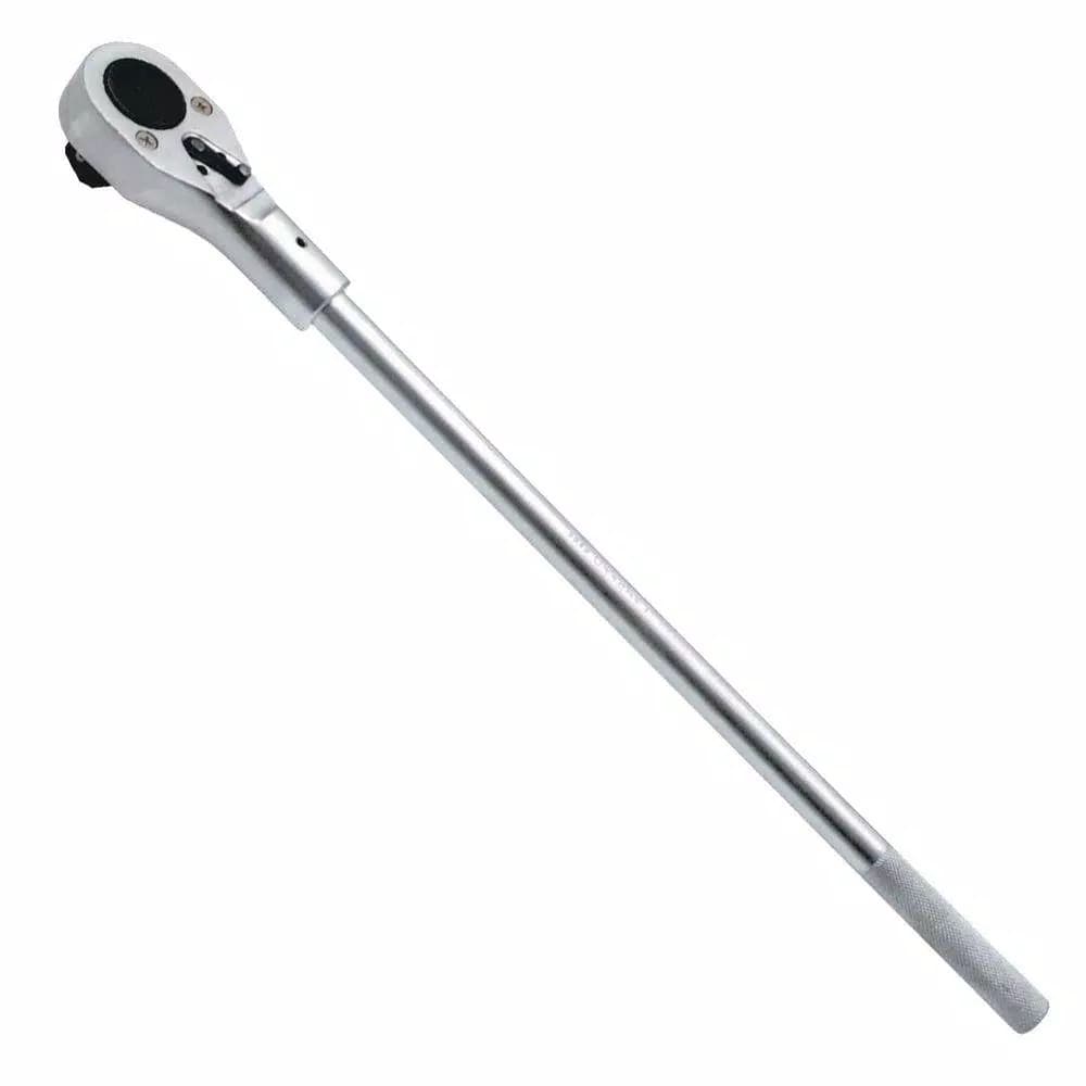 URREA 1 in. Drive Reversible Chrome Ratchet, 24-Tooth, 26 in. Handle