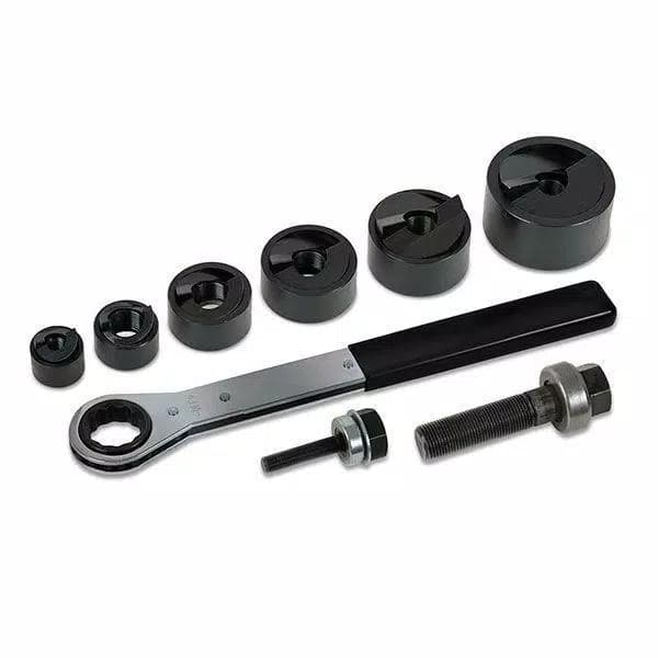 Klein Tools 9-Piece Knockout Punch and Ratcheting Wrench Set