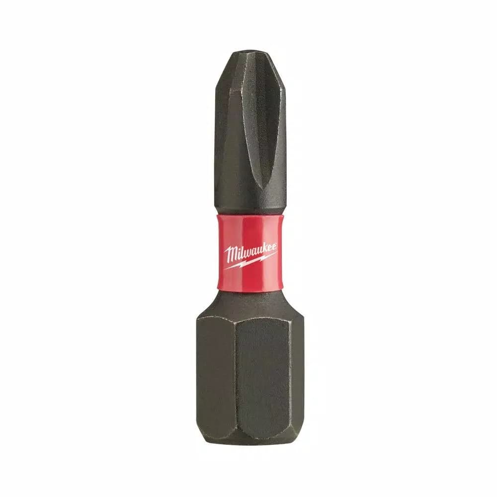 Milwaukee SHOCKWAVE Phillips #2 Impact Duty Steel Insert Bit Set, 1 in. (2-Pack)