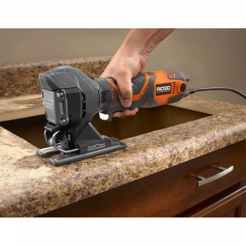 RIDGID JobMax Jig Saw Head (Tool Only) with Variable Speed and Blower Port