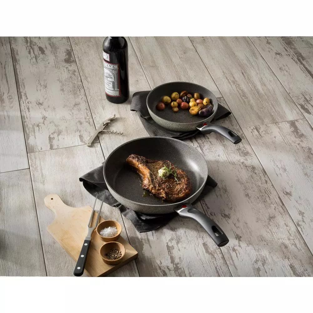 Ballarini Parma 10-Piece Aluminum Ceramic Nonstick Cookware Set, Gray