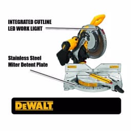 DEWALT 12 in. Double-Bevel Compound Miter Saw, 15 Amp, with Cutline LED thumbnail 3