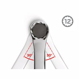 TEKTON 5-Piece 45° Offset Box End Wrench Set, SAE thumbnail 11