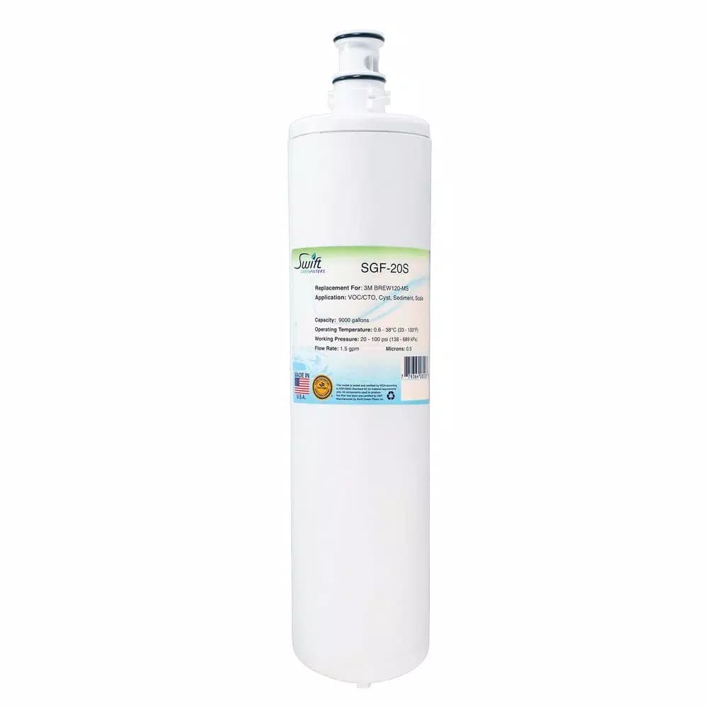 Swift Green Filters SGF-20S Replacement Water Filter for 3M BREW120-MS, HF20-S, 5615103