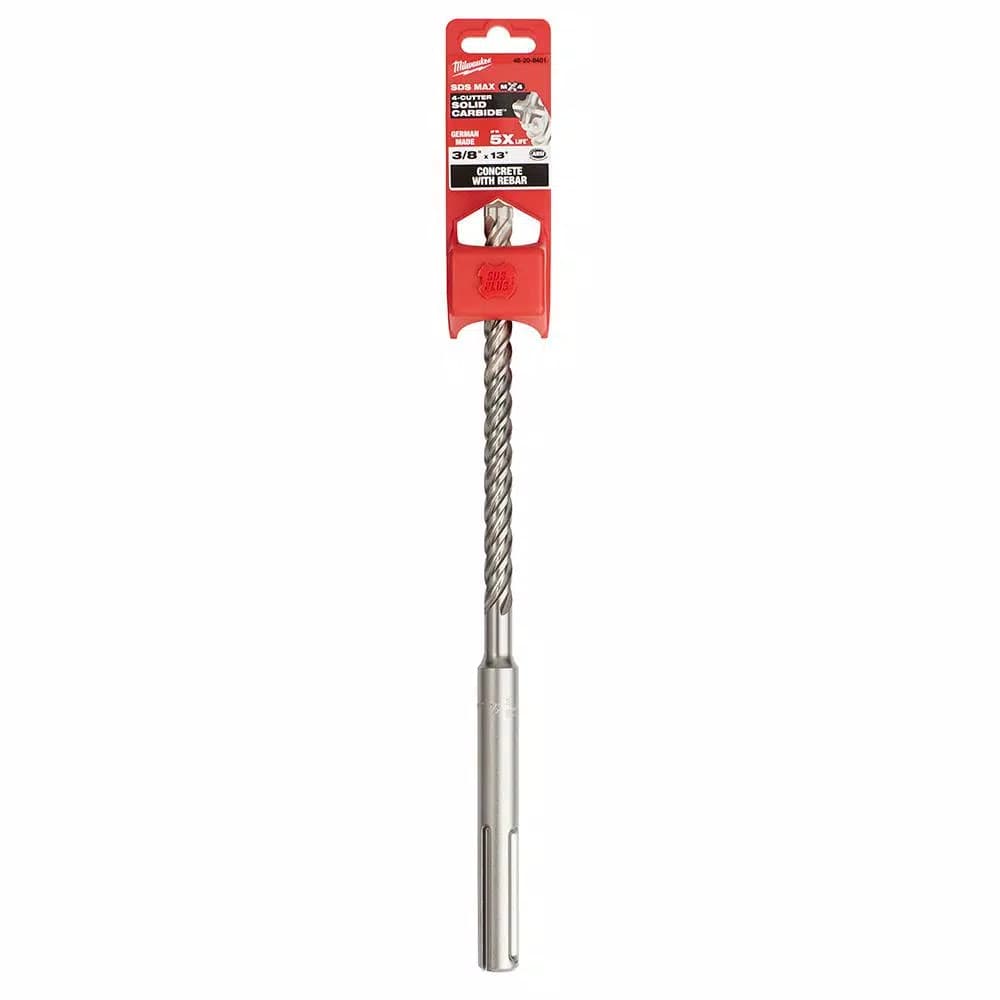 Milwaukee MX4 SDS-MAX 3/8 in. x 13 in. Carbide Masonry Drill Bit