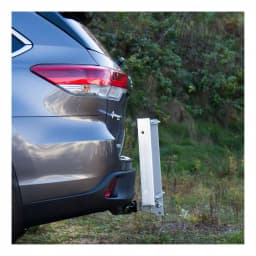 CURT 60" x 20" Aluminum Tray-Style Cargo Carrier with 2" Folding Shank, 500 lb. Capacity thumbnail 8