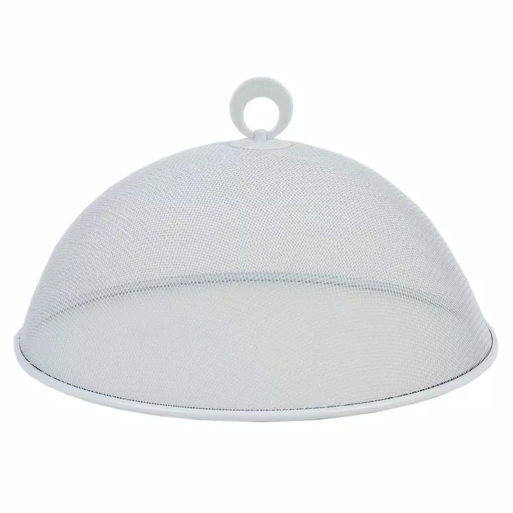Unbranded Round Mesh Collapsible Food Plate Cover - Galvanized Steel Mesh Food Tent