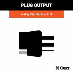 CURT Custom Vehicle-Trailer Wiring Harness for Saturn Vue, 4-Way Flat Output thumbnail 3