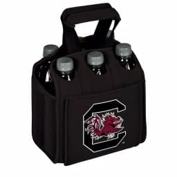 Picnic Time University of South Carolina Gamecocks 6-Bottle Insulated Neoprene Beverage Carrier - Black thumbnail 1