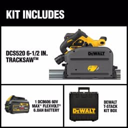 DEWALT FLEXVOLT 60V MAX Brushless 6-1/2 in. Track Saw Kit with 6.0Ah Battery thumbnail 2