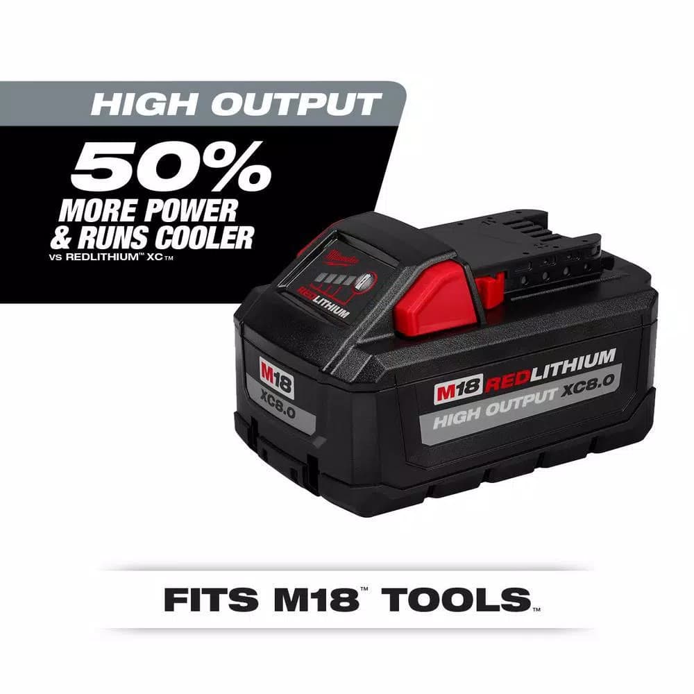 Milwaukee M18 FUEL 2-Tool Combo Kit: Hammer Drill & Surge Hydraulic Driver with 8.0 Ah Battery