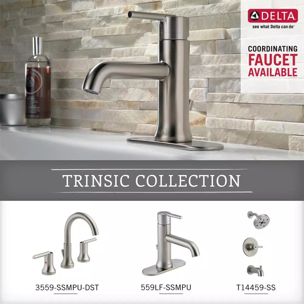 Delta Trinsic 18 in. Single Towel Bar, Brilliance Stainless