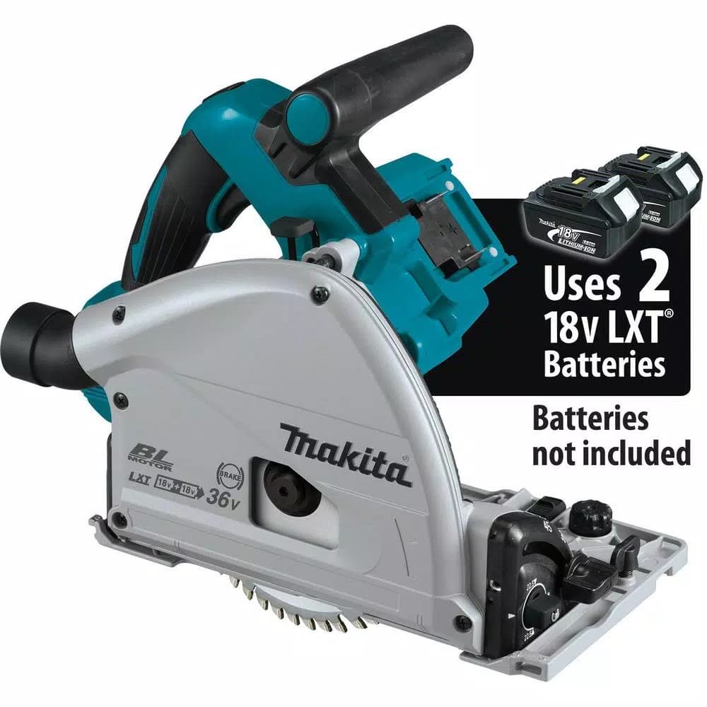 Makita 18V X2 LXT (36V) Brushless 6-1/2 in. Plunge Circular Saw with Bonus 56T Carbide Blade