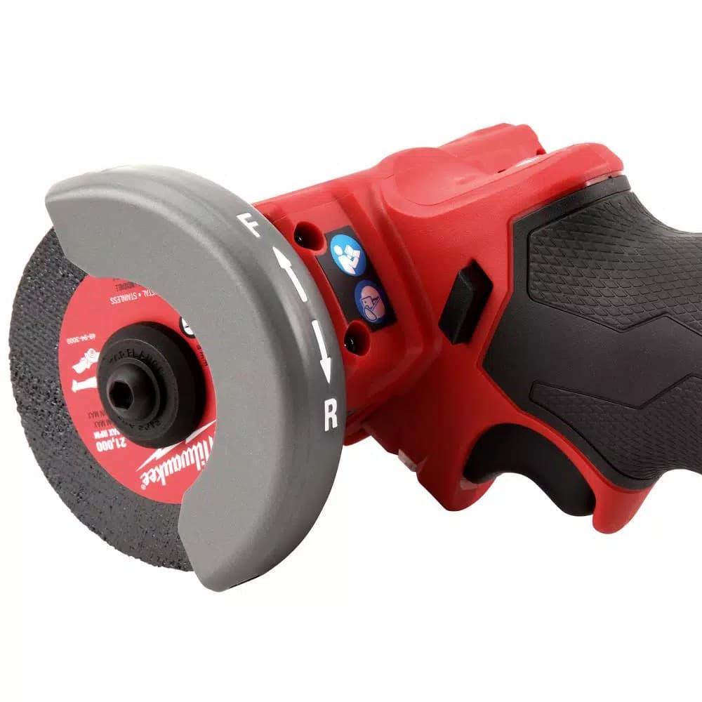 Milwaukee M12 FUEL 12V Brushless 3 in. Cordless Cut Off Saw Kit with 4.0 Ah Battery, Charger, and Bag