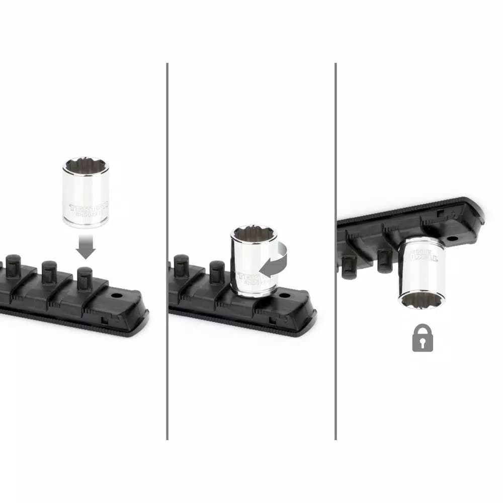 TEKTON 1/4 in. Drive 12-Point Socket Set, 11-Piece SAE