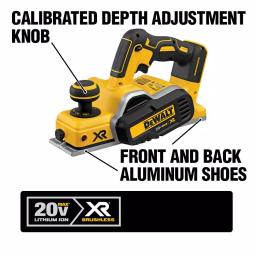 DEWALT 20V MAX XR Cordless Brushless 3-1/4 in. Planer with 5.0 Ah Battery thumbnail 3