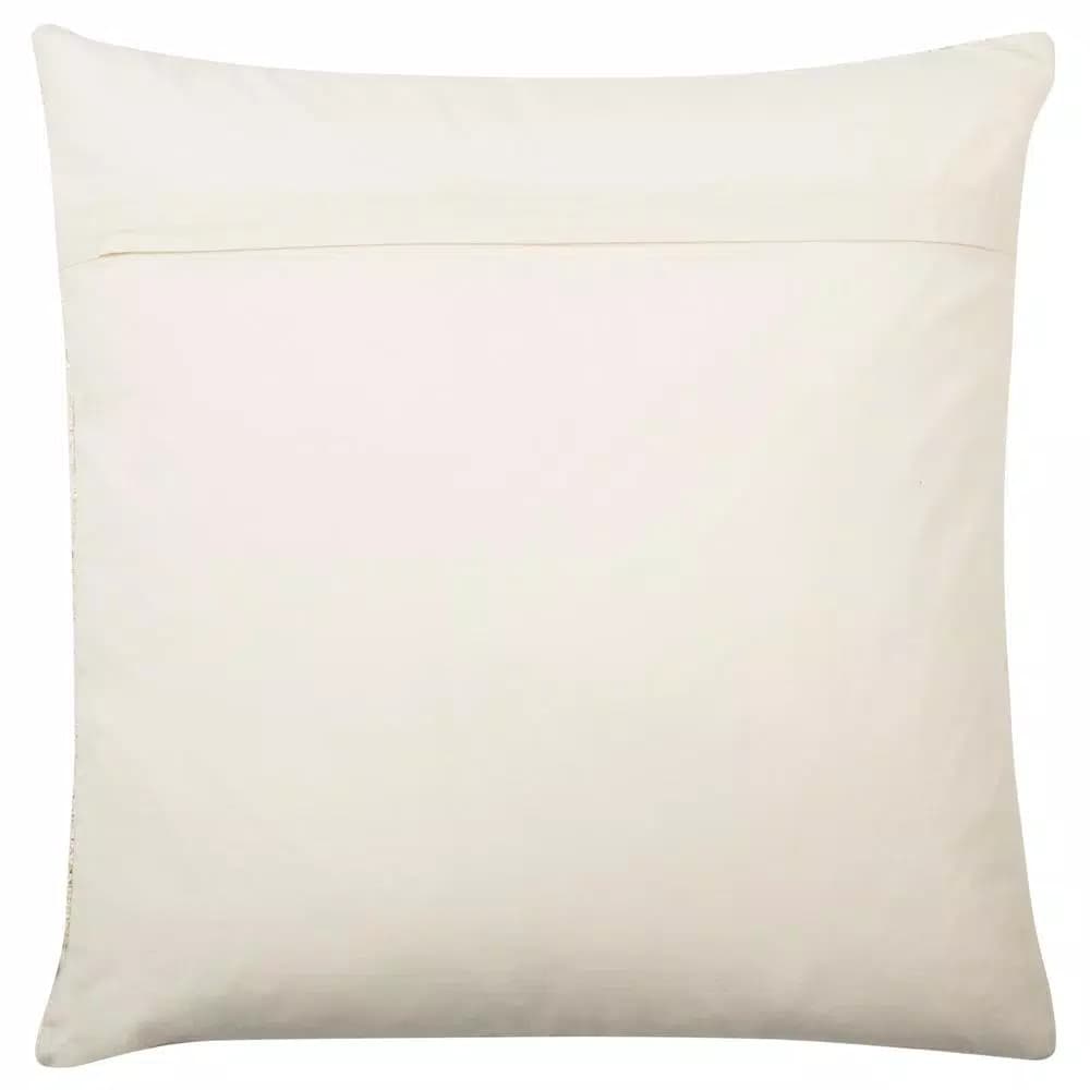 Safavieh Golden Cream Solid Down Alternative 20 in. x 20 in. Square Throw Pillow