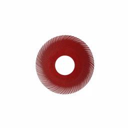 Dedeco Sunburst 6 in. TC Radial Discs, 220-Grit, 1 in. Arbor, Thermoplastic Cleaning & Polishing Tool (40-Pack) thumbnail 1