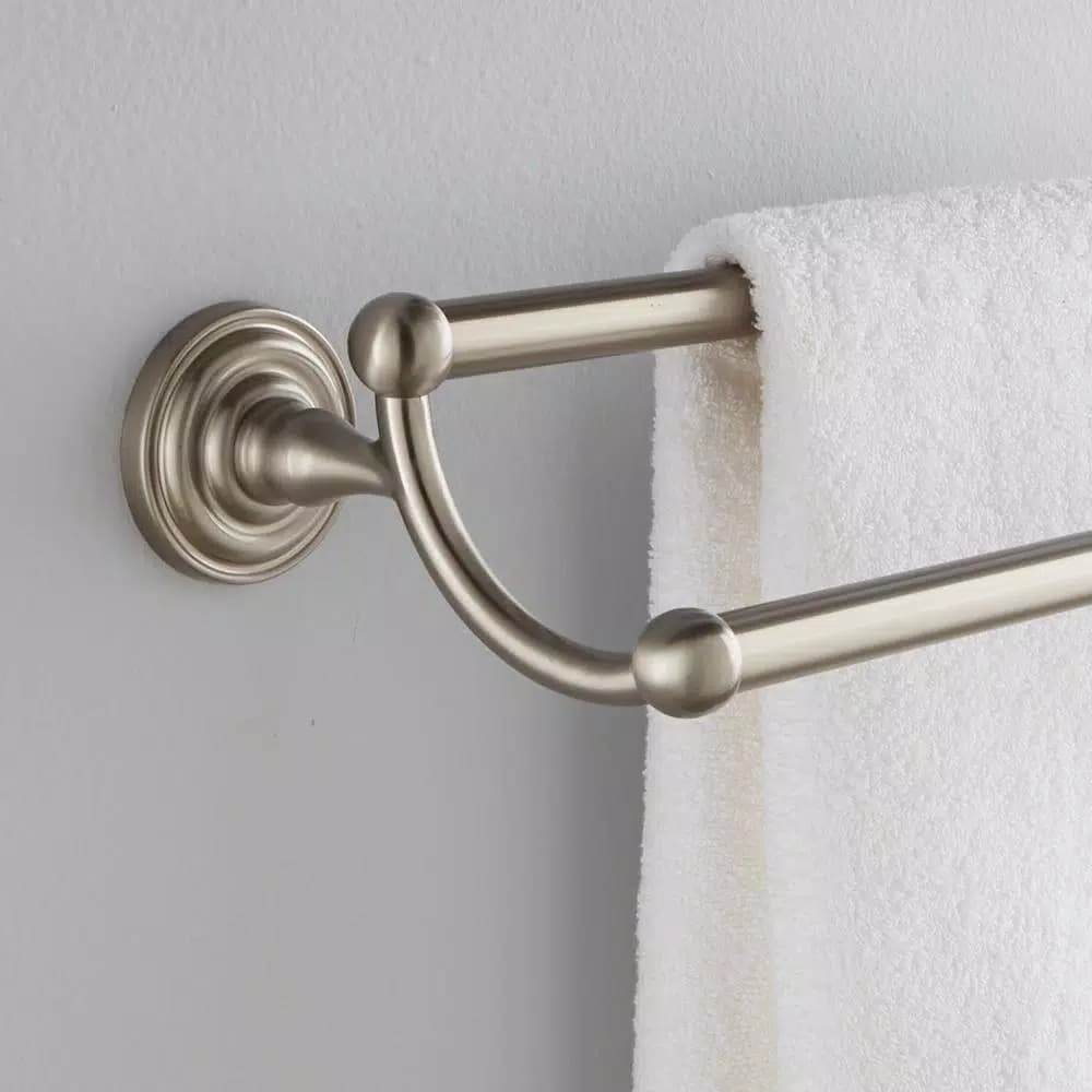 Delta Greenwich 24 in. Double Towel Bar, SpotShield Brushed Nickel