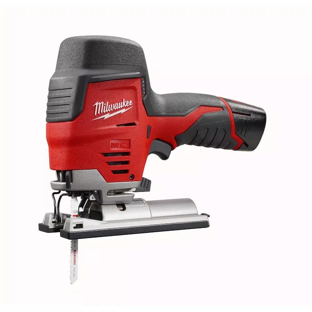 Milwaukee M12 12V Lithium-Ion Cordless Compact Jig Saw with 2.0Ah Battery